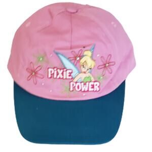 NWT Girl's Disney Tinkerbell Pixie Power  Pink Baseball Cap XS (3-4 Years Old)